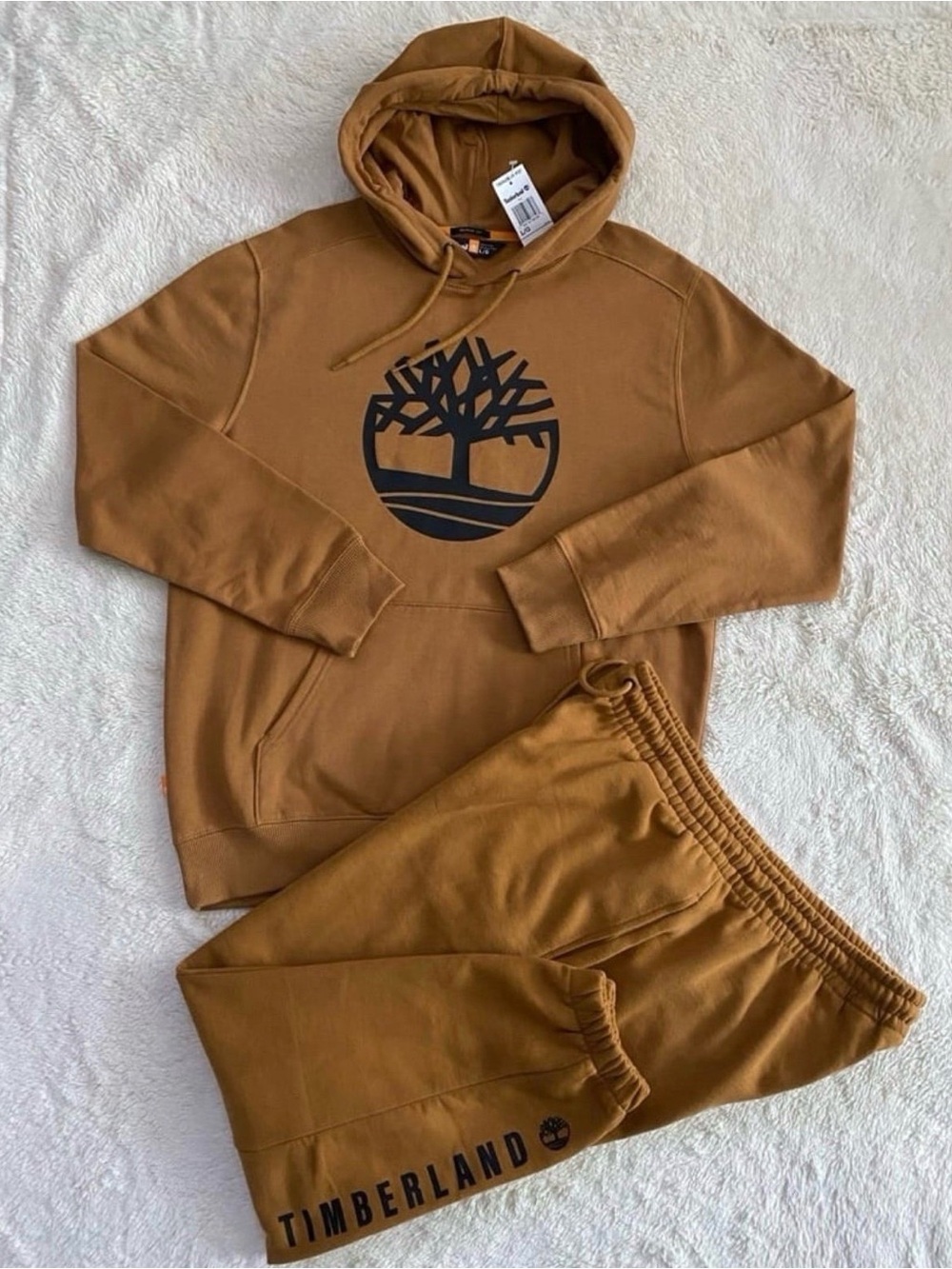 Men’s Timberland Sweatsuit, Hoodie & Sweatpants, Size Large, NWT